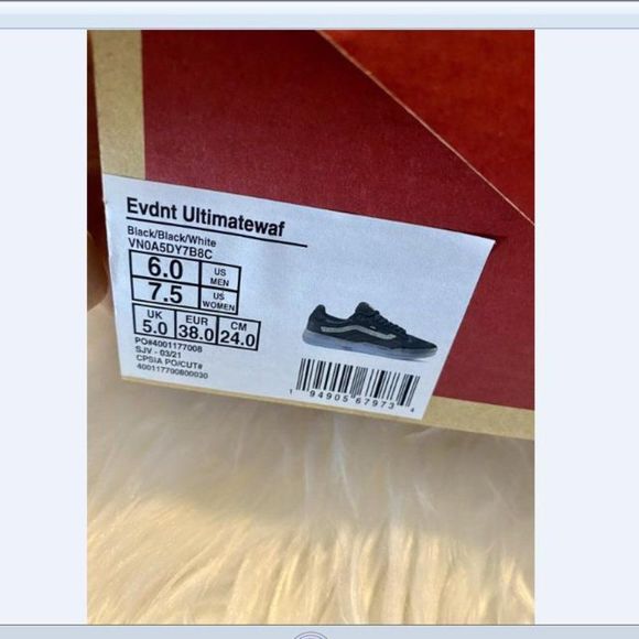 Vans Unisex Translucent EVDNT Ultimate Waffle shoes Deuce Black Blue Size W 7.5 - Picture 5 of 6